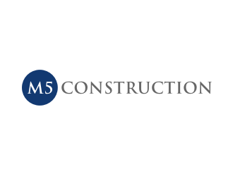 M5 Construction  logo design by puthreeone