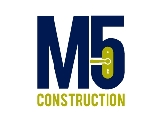 M5 Construction  logo design by BrainStorming