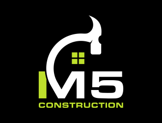 M5 Construction  logo design by azizah