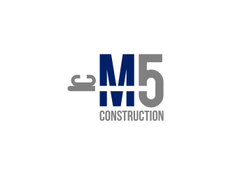 M5 Construction  logo design by goblin