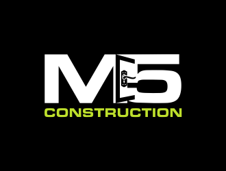 M5 Construction  logo design by azizah