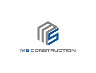 M5 Construction  logo design by goblin
