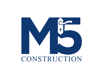M5 Construction  logo design by xorn