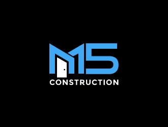 M5 Construction  logo design by Akhtar