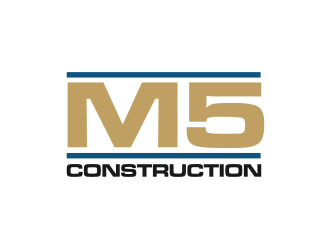 M5 Construction  logo design by clayjensen