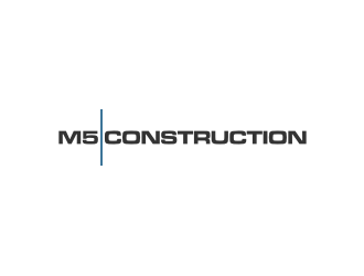 M5 Construction  logo design by clayjensen
