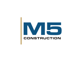 M5 Construction  logo design by clayjensen