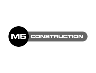M5 Construction  logo design by aflah