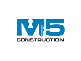M5 Construction  logo design by RatuCempaka