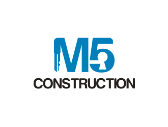 M5 Construction  logo design by RatuCempaka