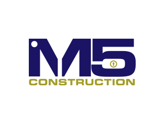 M5 Construction  logo design by Inlogoz