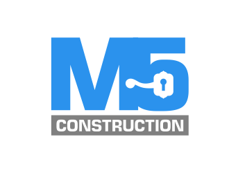 M5 Construction  logo design by Gopil