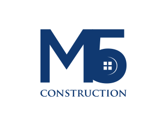 M5 Construction  logo design by kurnia