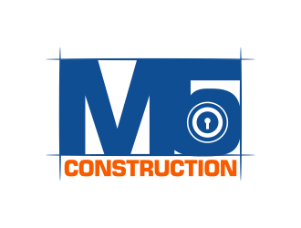 M5 Construction  logo design by Gopil