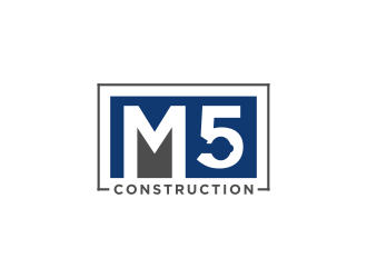 M5 Construction  logo design by haidar