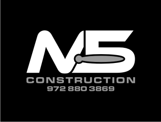 M5 Construction  logo design by Franky.