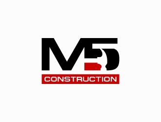 M5 Construction  logo design by Janee