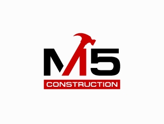 M5 Construction  logo design by Janee