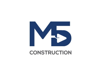 M5 Construction  logo design by zakdesign700