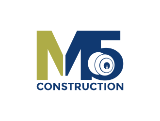 M5 Construction  logo design by pakNton