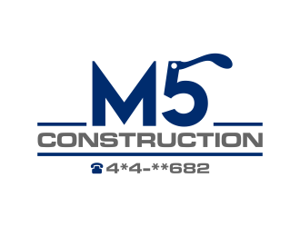 M5 Construction  logo design by ingepro