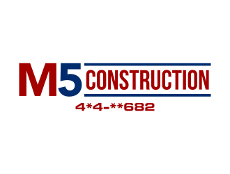M5 Construction  logo design by ingepro