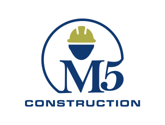 M5 Construction  logo design by Mahrein