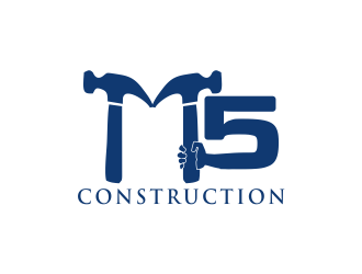 M5 Construction  logo design by Mahrein