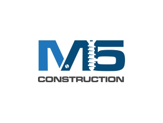 M5 Construction  logo design by manson