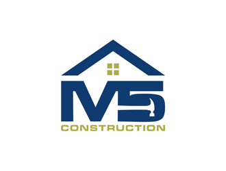 M5 Construction  logo design by alby