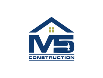 M5 Construction  logo design by alby