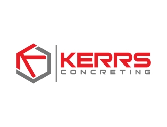 Kerrs concreting  logo design by javaz