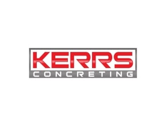 Kerrs concreting  logo design by javaz