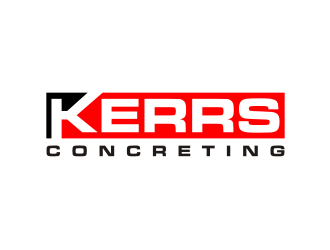 Kerrs concreting  logo design by Franky.