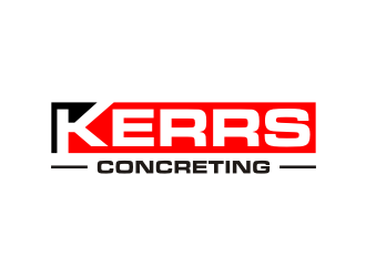 Kerrs concreting  logo design by Franky.