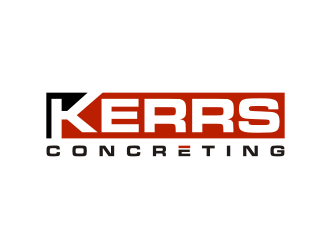 Kerrs concreting  logo design by Franky.