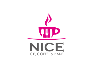NIce (Ice, coffe, and Bake) logo design by YONK