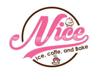NIce (Ice, coffe, and Bake) logo design by bismillah
