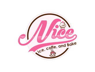 NIce (Ice, coffe, and Bake) logo design by bismillah