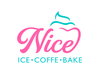 NIce (Ice, coffe, and Bake) logo design by Gopil