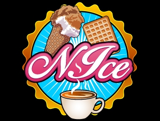 NIce (Ice, coffe, and Bake) logo design by Suvendu