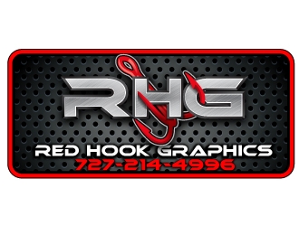 Red hook graphics logo design by Suvendu