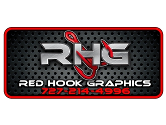 Red hook graphics logo design by Suvendu