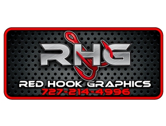 Red hook graphics logo design by Suvendu