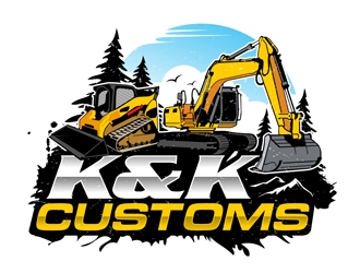 K&K Customs logo design by DreamLogoDesign