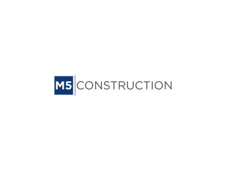 M5 Construction  logo design by haidar