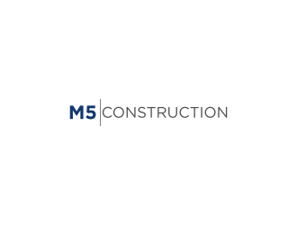 M5 Construction  logo design by haidar