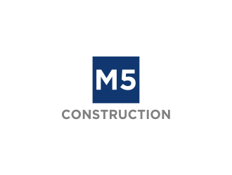 M5 Construction  logo design by haidar