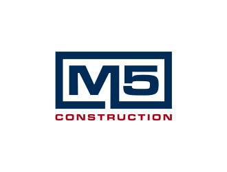 M5 Construction  logo design by scolessi