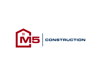 M5 Construction  logo design by scolessi